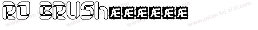 ro brush字体转换